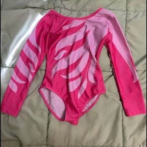 Pink Long Sleeve Leotard